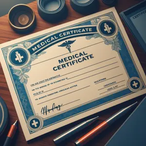 Make a medical certificate that looks real