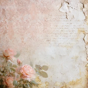 Shabby chic vintage scrapbook background paper, 12x12 inch print...