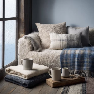 Create a realistic, editorial lifestyle photograph of a Scandina...