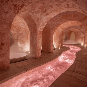 Transport yourself to the Halite Flow Spa sanctuary: Envision th...