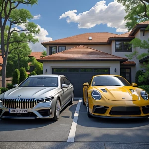 Very realistic new BMW 7 series, Mercedes Benz G class, Bentley...