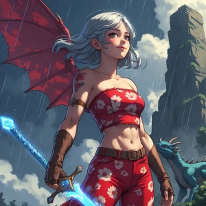 A female character
A healthy body
Heavy chest
No mask or fasical...