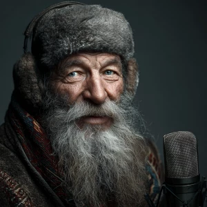 Generate a photo of a Russian man with a Russian accent  Include...