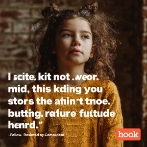 Hook:
“I’m not raising kids. I’m raising future adults.”

Body:...