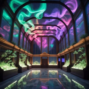 Immerse yourself in the captivating Aurora Gallery of Color, a v...