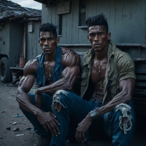 At a rundown roadside stop in the middle of nowhere, a rugged tr...