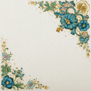 Upper-left corner: small octagonal gazebo cameo (gold filigree)...