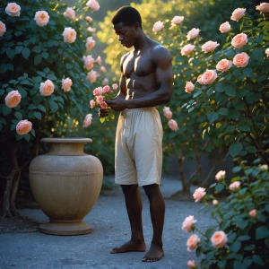 the summer light of 1898, a young man stands in Wilhelm von Gloe...