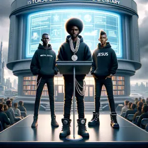 Create a photorealistic cartoon-style caricature of an image of...