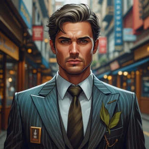Wearing suit