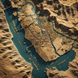 i want a topographic image of jerusalem and egytp in the 8th cen...