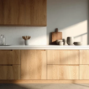 Generate an ultra-realistic photograph of a minimalist Scandinav...