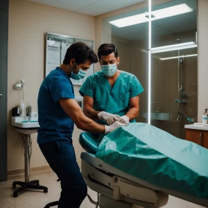 The size off his dentist bulge it was just hard for him not to g...