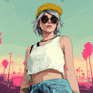 young, rebellious gta-style character. The character should have...