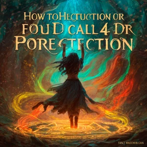 Display the text "How to Call in the Four Directions for Protect...