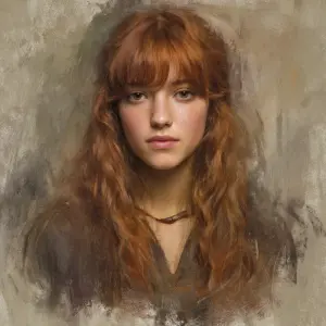 Create an image of a young woman weight estimated around 130–145...