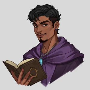 I need a dnd wizard. This is what I need:
- his in his mid-20...