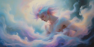 A mysteriously alluring nebulous enchanter, his form a swirling...