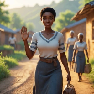 Scene 1 – Village Departure
Copy code

3D cinematic image of a y...