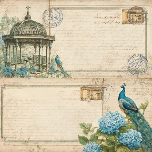 antique cream background with subtle foxed parchment softness at...