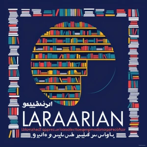 A bold, graphic design poster for Librarian Appreciation. A simp...