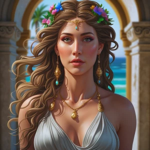 Beautiful live action aphrodite
