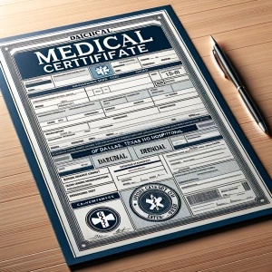 Medical certificate carry Dallas Texas hospital name