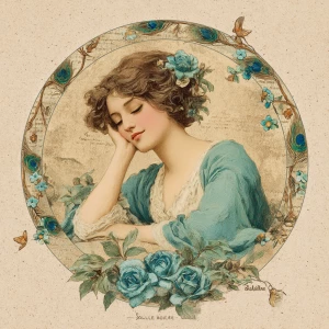 Print-ready shabby-chic round medallion, diameter ~4.5–5 in, 300...