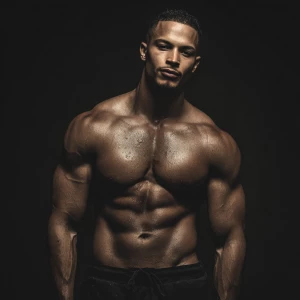 Generate an image of a confident individual showcasing their imp...