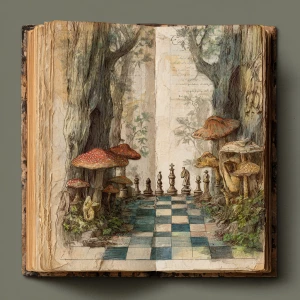 Print-ready junk journal page, A4 portrait full-bleed (approx. 2...