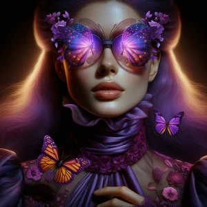 A highly detailed, hyper-realistic digital painting features a c...