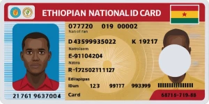 Generate an image most similar to ethiopian national id card?