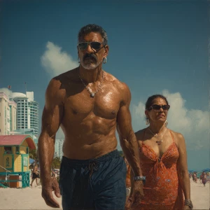 Hyperrealism,oil painting.a muscular sweaty indian  villain man,...