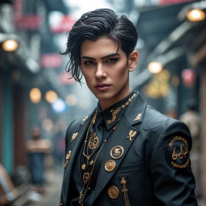 شاب لديه شنب كثيف يغطي شفته العليا ولونه اسود ويكون مشذب بعنايه...