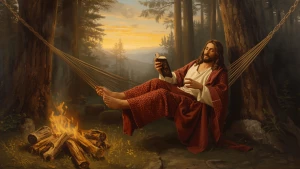 A highly detailed, realistic oil-on-canvas painting in warm gold...