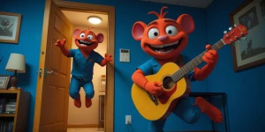 Necesito que me hagas un video de springtrap saliendo de un cuar...