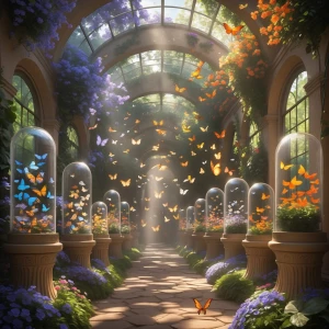 Butterfly Chamber: A sun-warmed sanctuary alive with gentle moti...