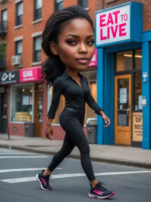 Create a photorealistic cartoon-style caricature of an image of...