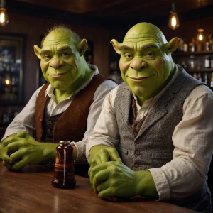 Shreck and mqueen is here in the bar