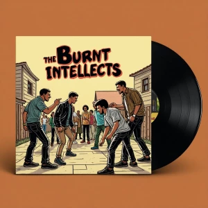 Generate an image of a 12” vinyl album package featuring a cover...