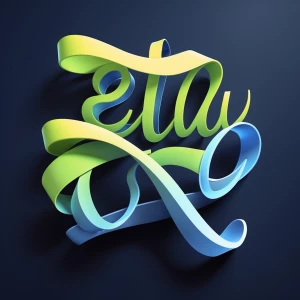 A digital illustration depicting a sophisticated and modern logo...