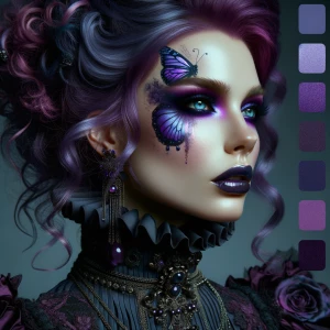 A portrait-oriented, hyper-realistic digital painting, focusing...