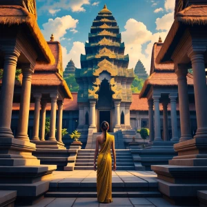 Make bali temple cinematic