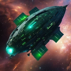 In the vast expanse of the cosmos, a luminous weird deep space p...