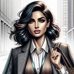 فتاة شابه ب ٢٥ تذهب للعمل وترتدي ملابس راقية من الستان والشطنة م...