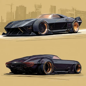 Here's a reimagined prompt for a futuristic car concept based on...