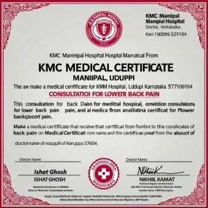 make a medical certificate from kmc manipal hospital manipal udu...