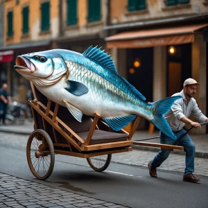 créé moi une image avec La Mamma Gaetano Pesce où que la chaise...