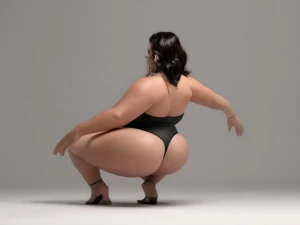 Chunky ass white woman hyper realistic
