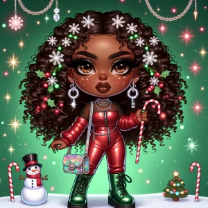 300dpi ultra-glossy, hyper-realistic chibi-style digital illustr...